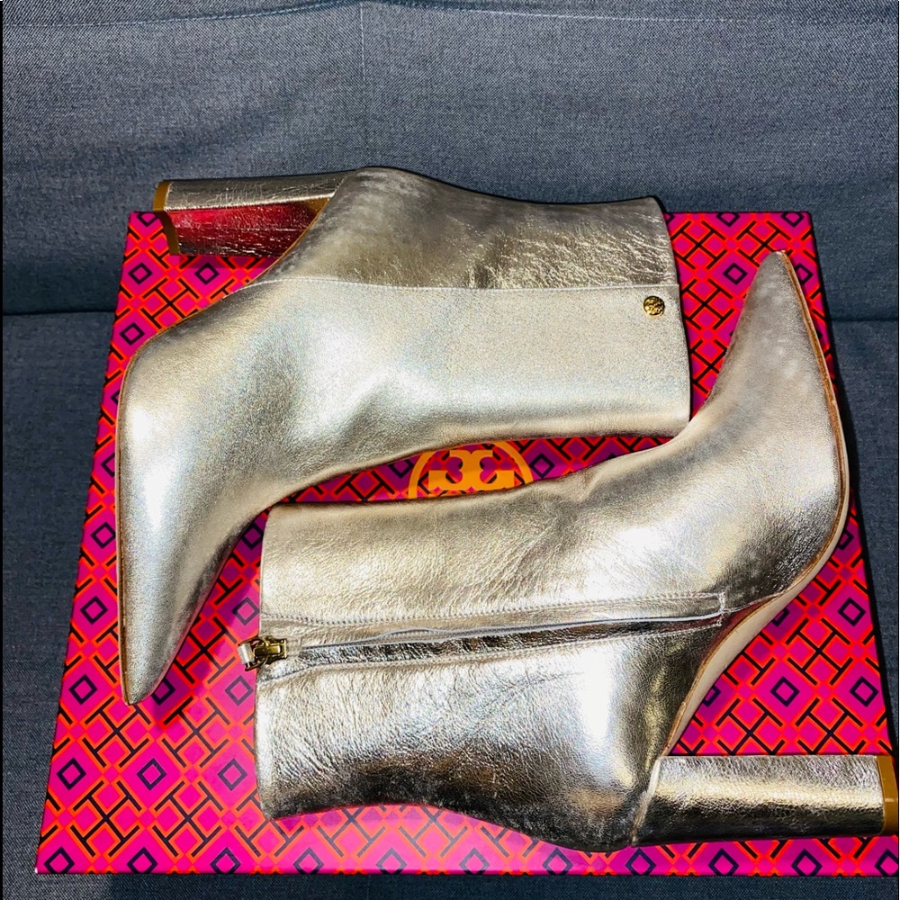 Tory Burch Metallic Boot (NWT)!